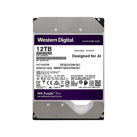 WD121EJRP西數(shù)紫盤12T PRO全新國(guó)行監(jiān)控級(jí)硬盤